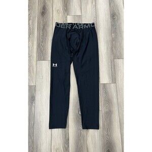 Under Armour HeatGear Spandex Tights Compression Pants Black Boys YXL